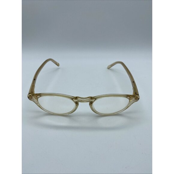 Banana Republic Eyeglasses Cassidy GAW Gold Clear Cat Eye Round 140 mm - Picture 3 of 12